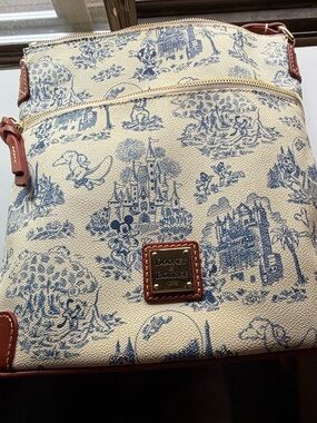 Disney Dooney & Bourke Toile Crossbody WDW Park Icons